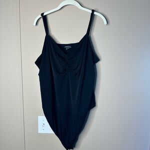 Torrid Black Ruched Bodysuit